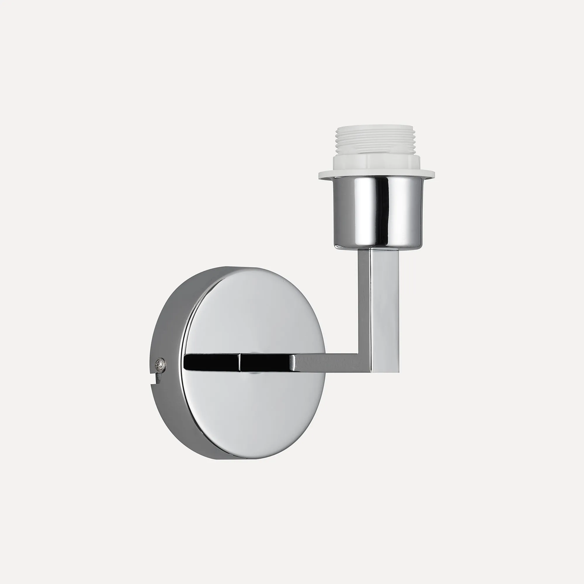 Clara Polished Chrome Wall Lights Deco Armed Wall Lights